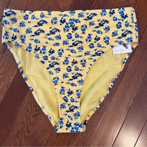 Jessica Simpson Yellow and Blue Bikini Bottoms